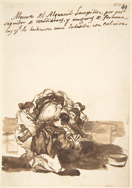 Goya (Francisco de Goya y Lucientes), Revenge on Constable Lampiños; page 86 from the "Images of Spain" Album (F)