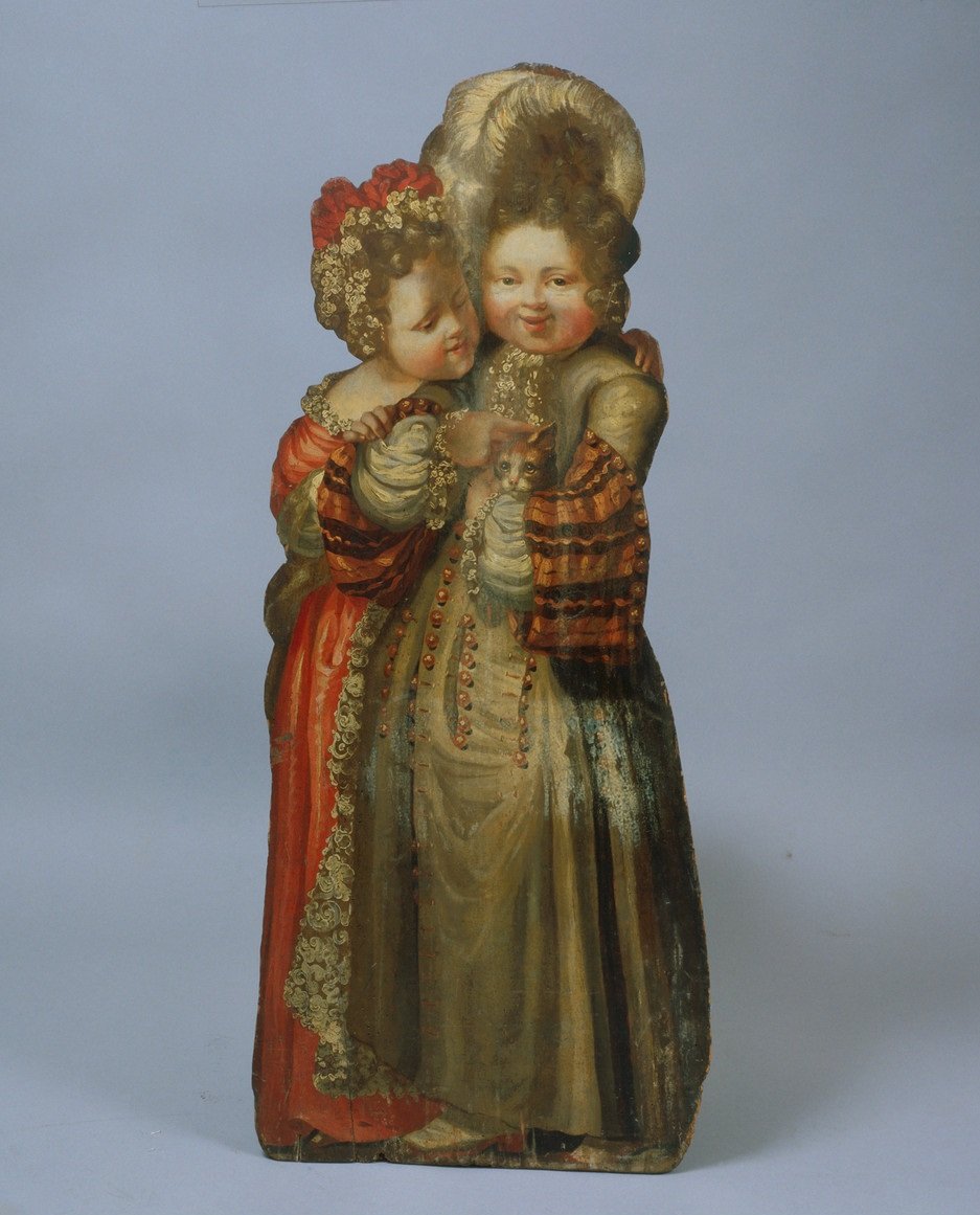 Unknown artist, Kostümbild zweier Mädchen