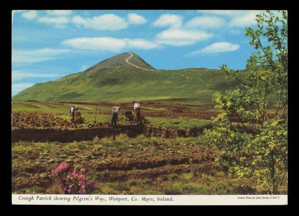 Hinde, John Wilfrid, Croagh Patrick showing Pilgrim's Way, Westport, Co. Mayo, Ireland