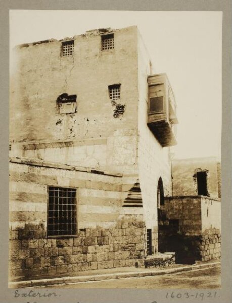 K.A.C. Creswell, Exterior of the zawiya of Shaykh Hasan al-Rumi, Cairo