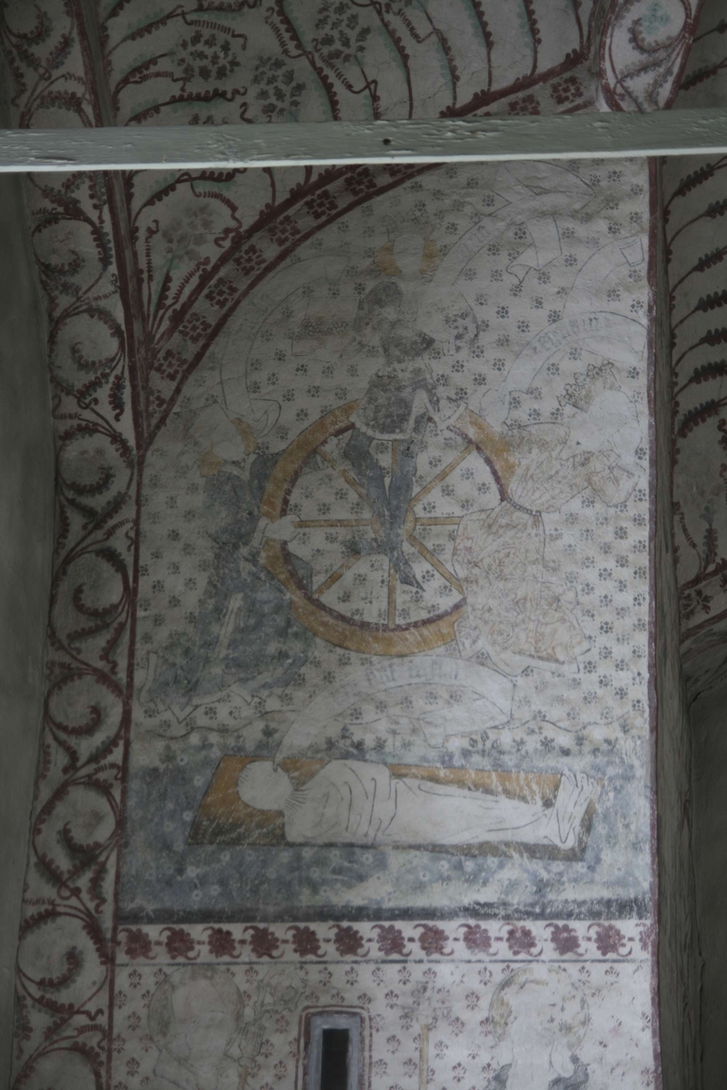 Johan Dellbeck, Kalkmålning i Börje kyrka, Börje socken, Uppland september 2007