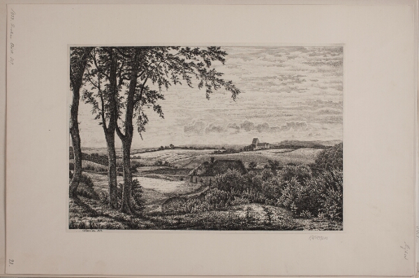 Vilhelm Kyhn, Eftermiddagslandskab, Sjælland