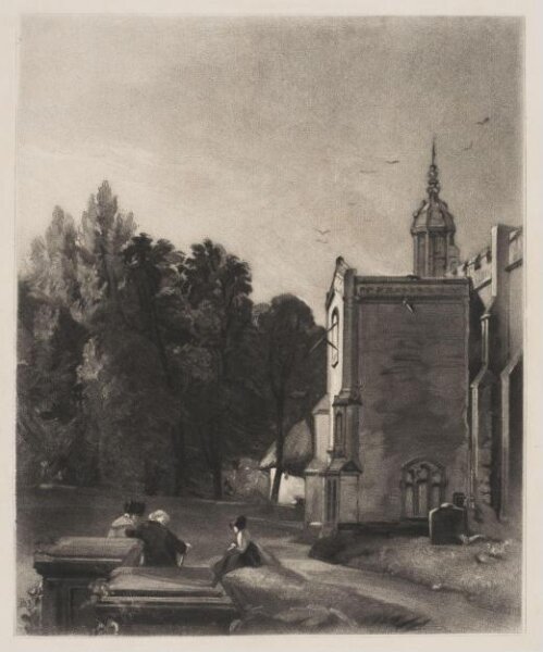 Constable, John RA, Porch of the Church at East Bergholt, Suffolk