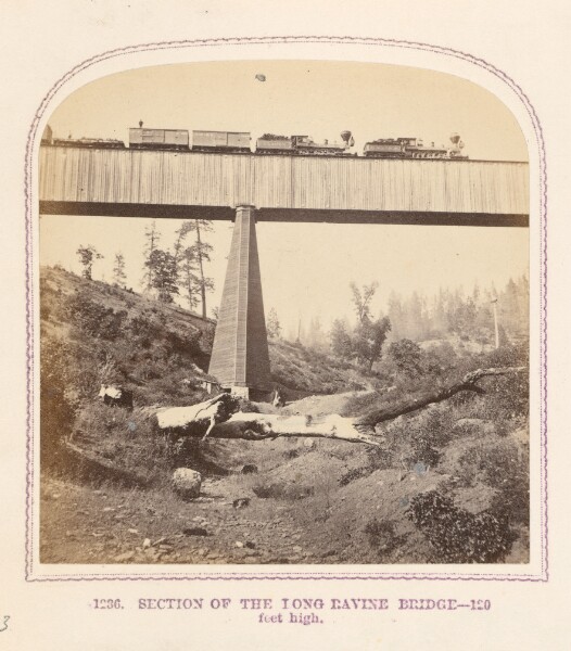 Thomas Houseworth, Section of the Long Ravine Bridge