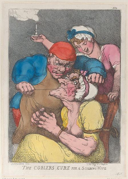 Thomas Rowlandson, The Cobbler's Cure for a Scolding Wife