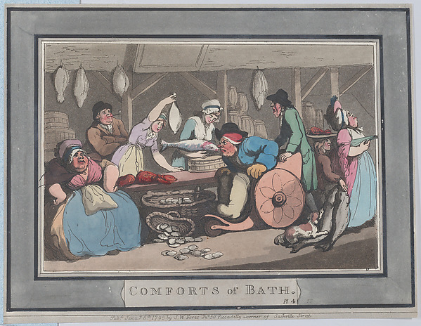 Thomas Rowlandson, Comforts of Bath, Plate 4