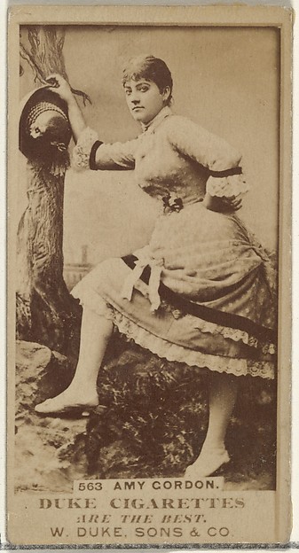 W. Duke, Sons & Co., Card Number 563, Amy Gordon, from the Actors and Actresses series (N145-7) issued by Duke Sons & Co. to promote Duke Cigarettes