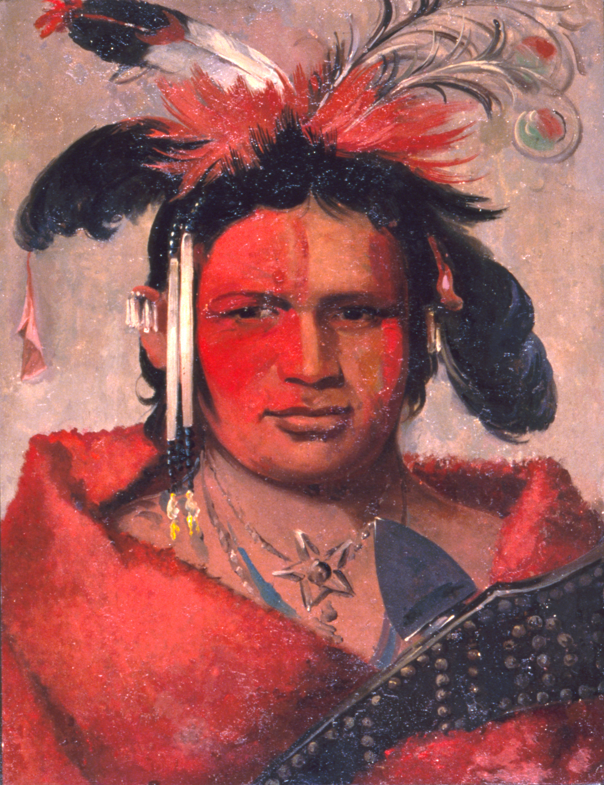 George Catlin, Chee-me-náh-na-quet, Great Cloud, son of Grizzly Bear