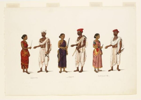Unknown, Three artisan couples