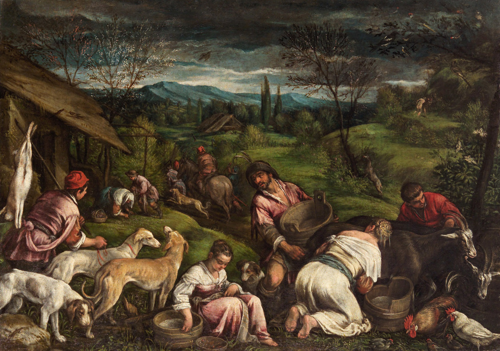Francesco Bassano the Younger, Spring and Banishment from Paradise