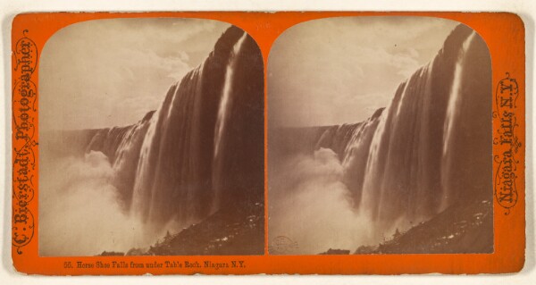 Charles Bierstadt, Horse Shoe Falls from under Table Rock, Niagara N.Y.