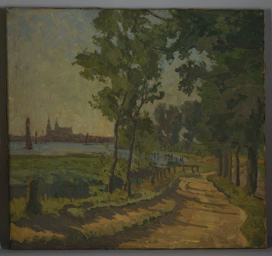 Luise Schmidt, Blick auf Stralsund, 1. Hälfte 20. Jahrhundert