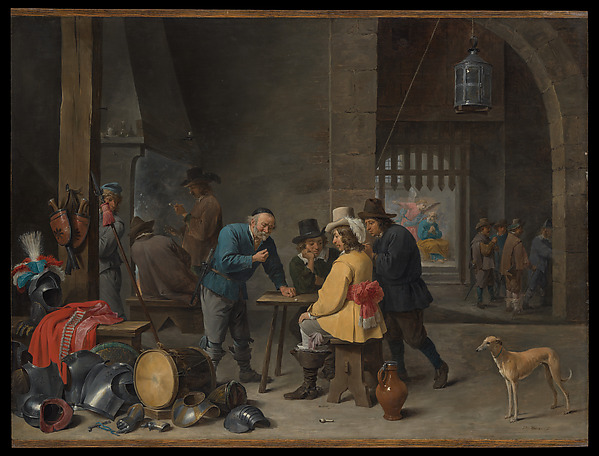 David Teniers the Younger, Guardroom with the Deliverance of Saint Peter
