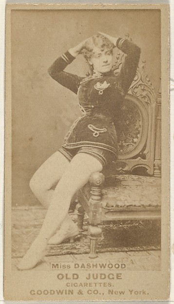 Goodwin & Company, Miss Dashwood, from the Actors and Actresses series (N171) for Old Judge Cigarettes