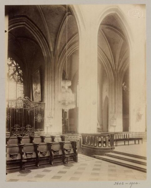 Atget, Jean-Eugène-Auguste, Interior view, St Gervais, Paris, France