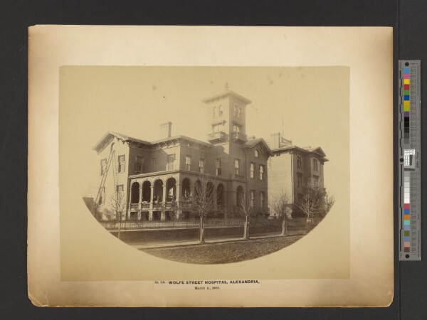 A. J. Russell, No. 110. Wolfe Street Hospital, Alexandria, March 11, 1864.