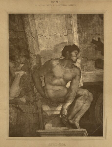 Adolphe Braun, Rome - Palais du Vatican, Chapelle Sixtine, Michel-Ange