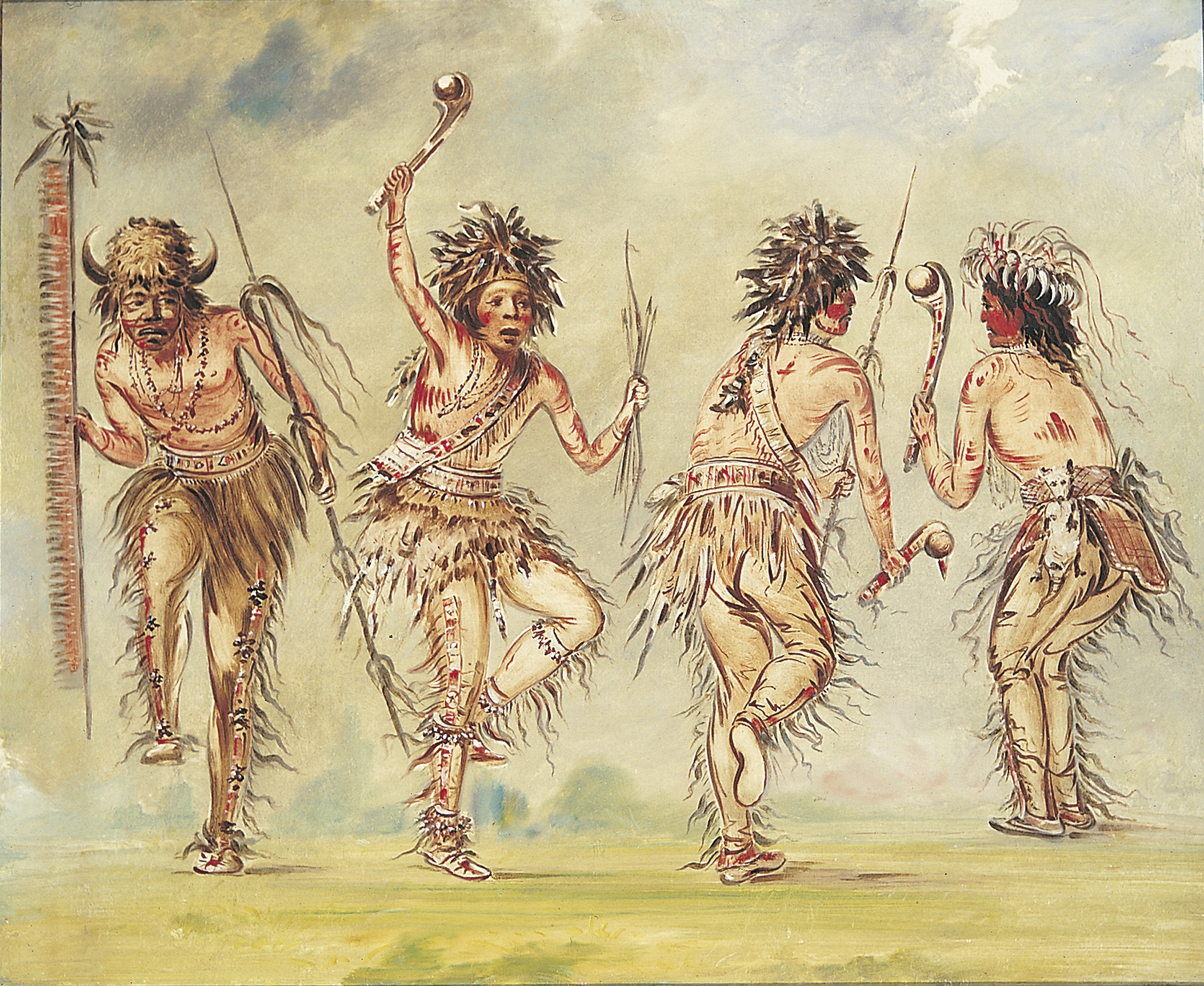 George Catlin, Four Dancers