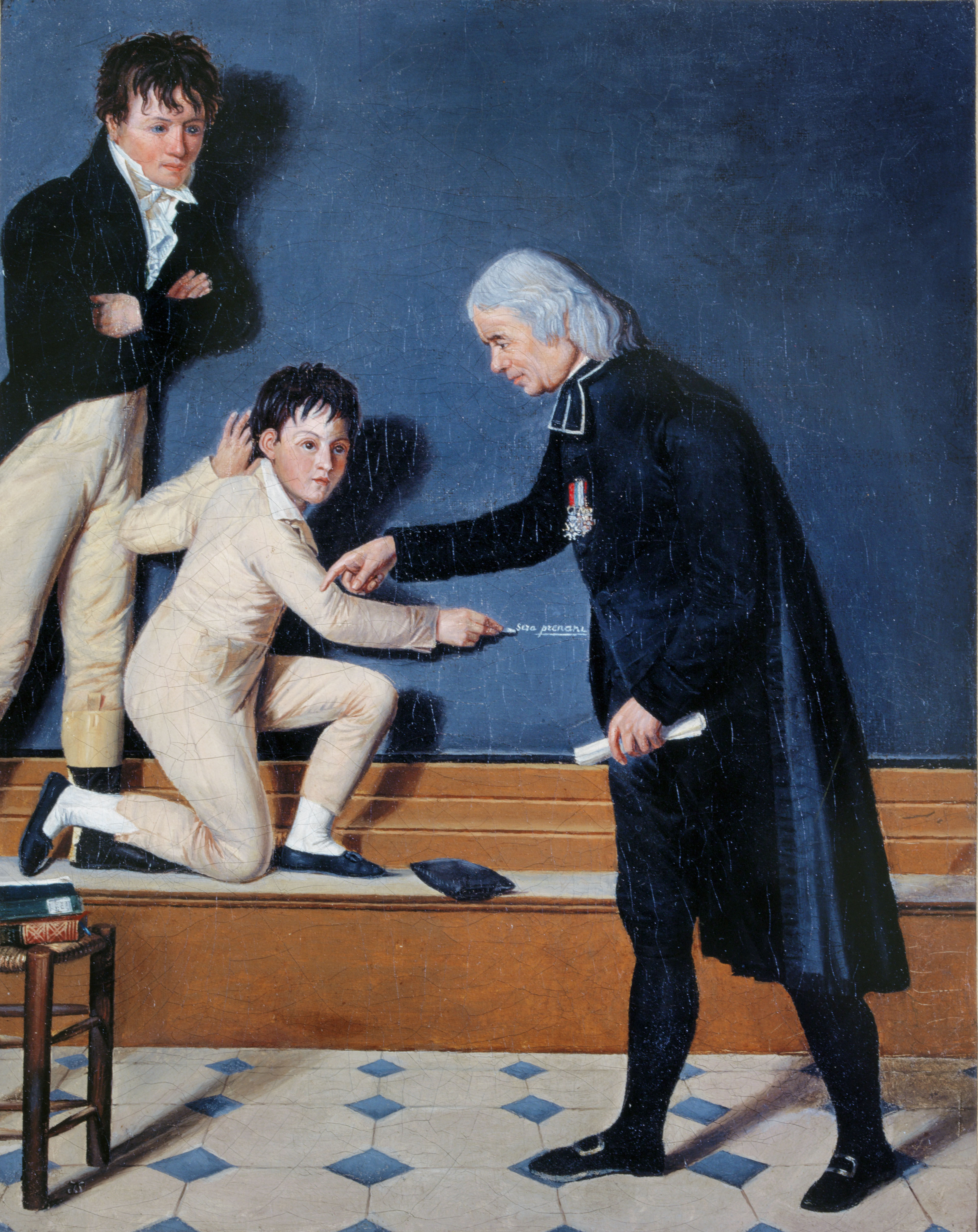 Anonyme, L'abbé Sicard (1742-1822) instruisant les sourds-muets