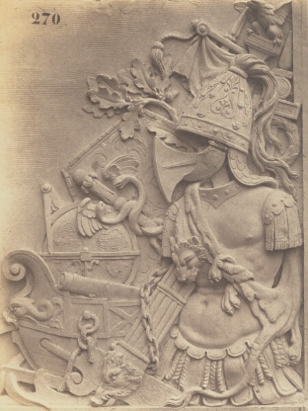 Édouard Baldus, [Decorative Element by Emile Knecht, Decoration of the Louvre, Paris]