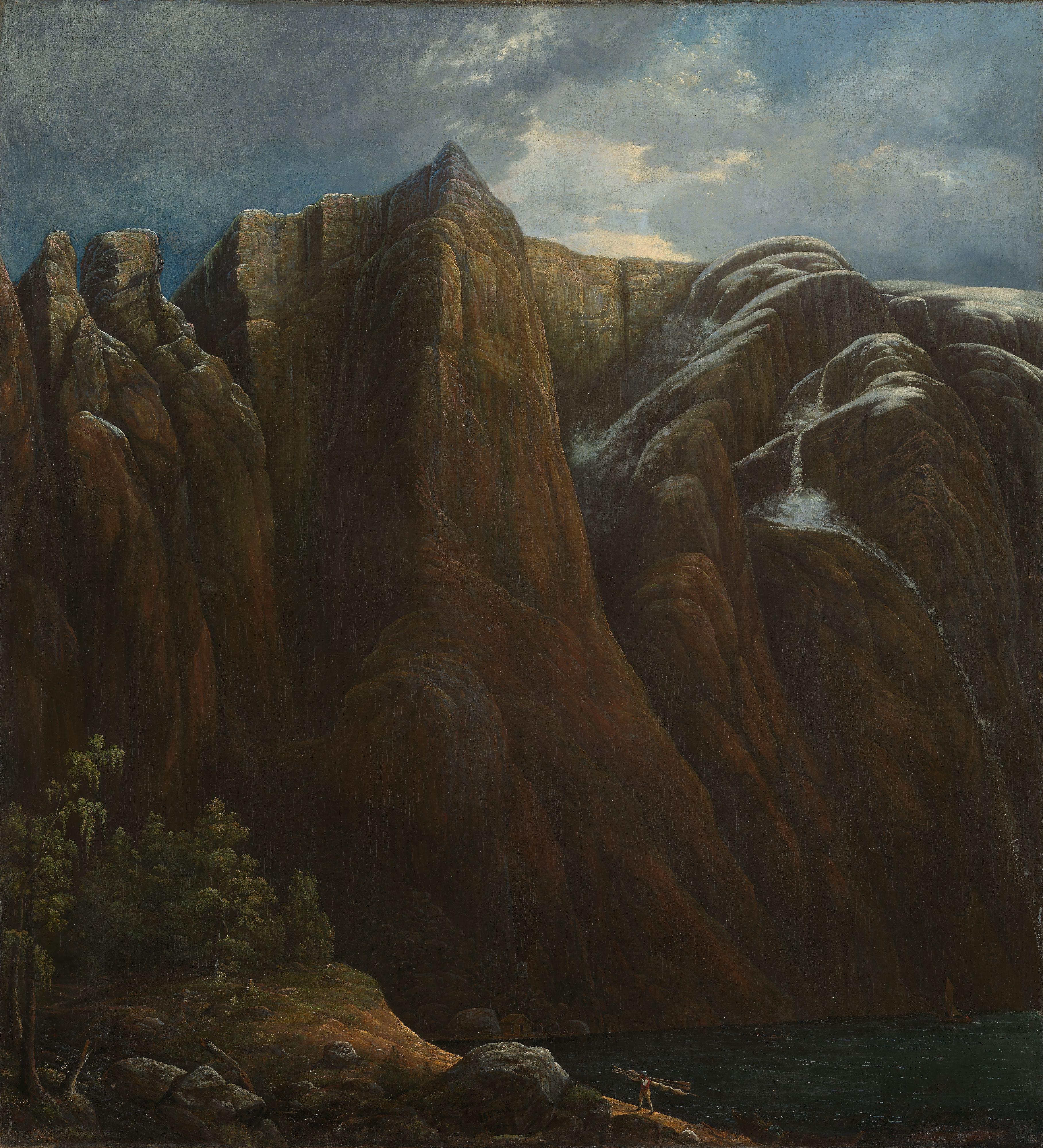 Carl Peter Lehmann, The Mountain Kallali in Lysefjorden