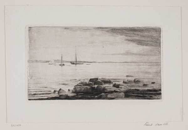 Carl Bloch, Strandparti ved Hellebæk
