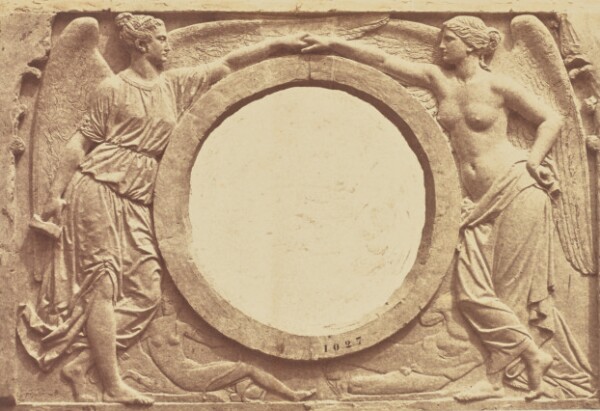 Édouard Baldus, ["L'alliance de l'Art antique et de la Renaissance", Sculpture by Jean Bonnassieux, Decoration of the Louvre, Paris]