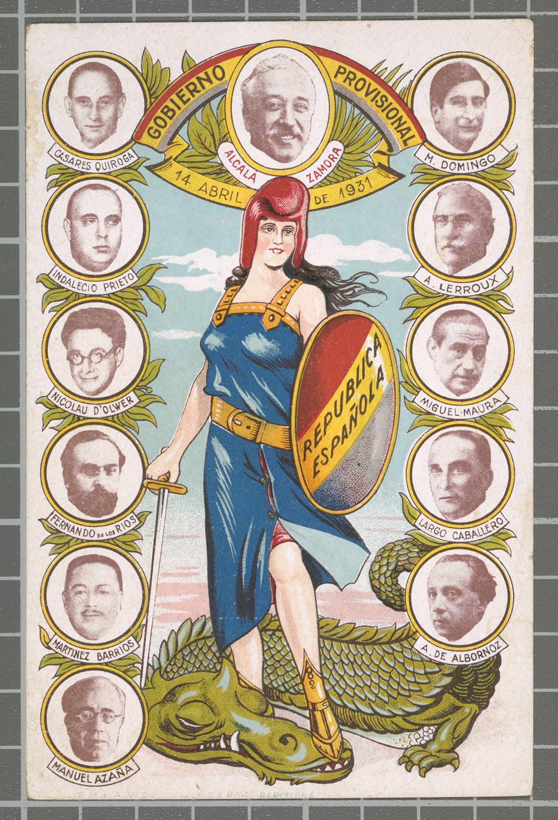 Desconegut, Provisional gobierno. the 14th of April 1931 Spanish Republic