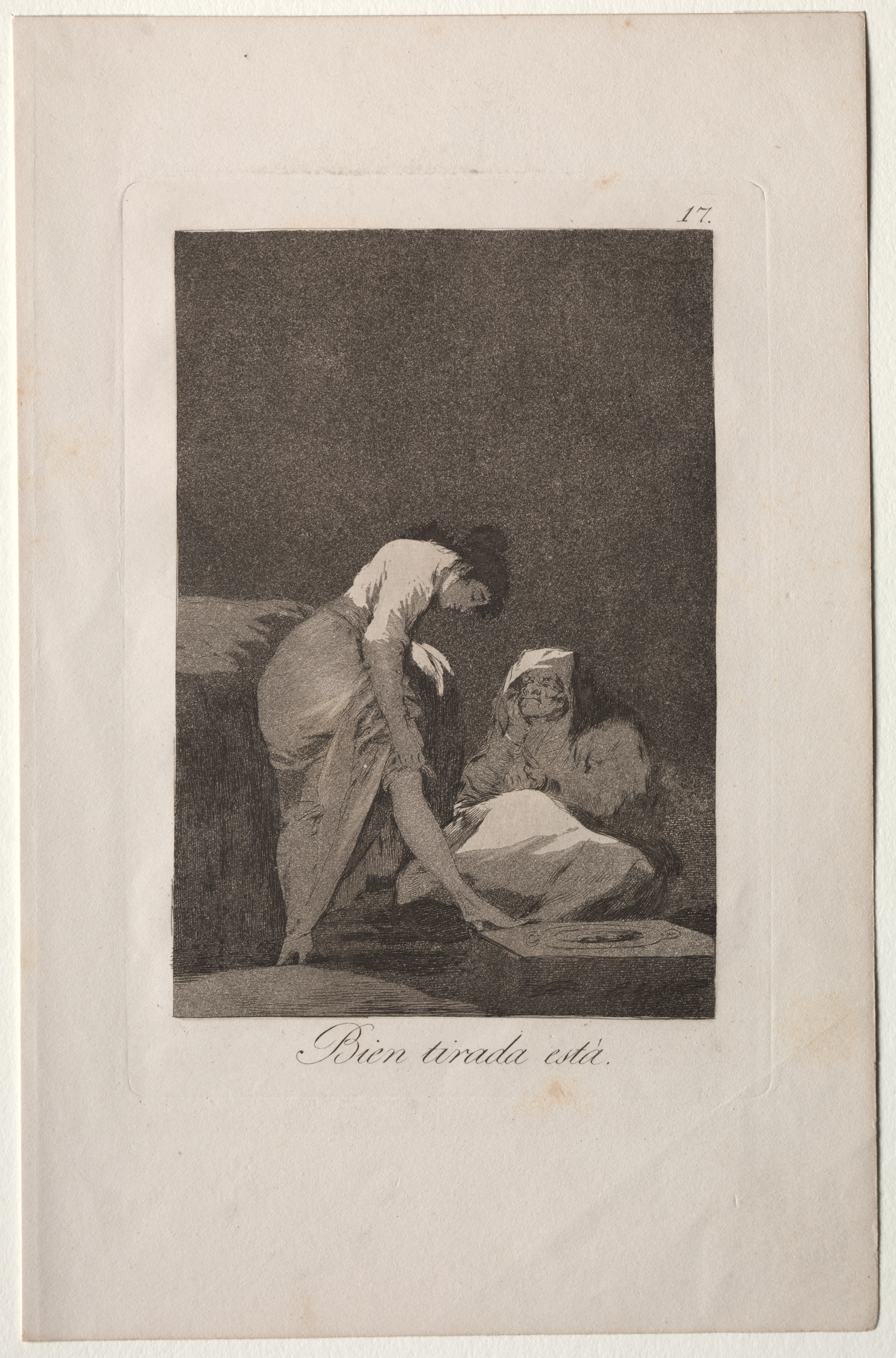 Francisco de Goya, It is Nicely Stretched, Plate 17