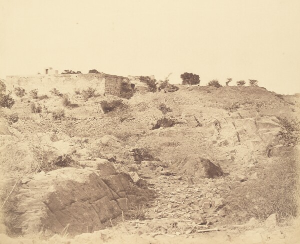 Felice Beato, [Sammy House, Showing the Bodies of Sepoys Killed in Action]