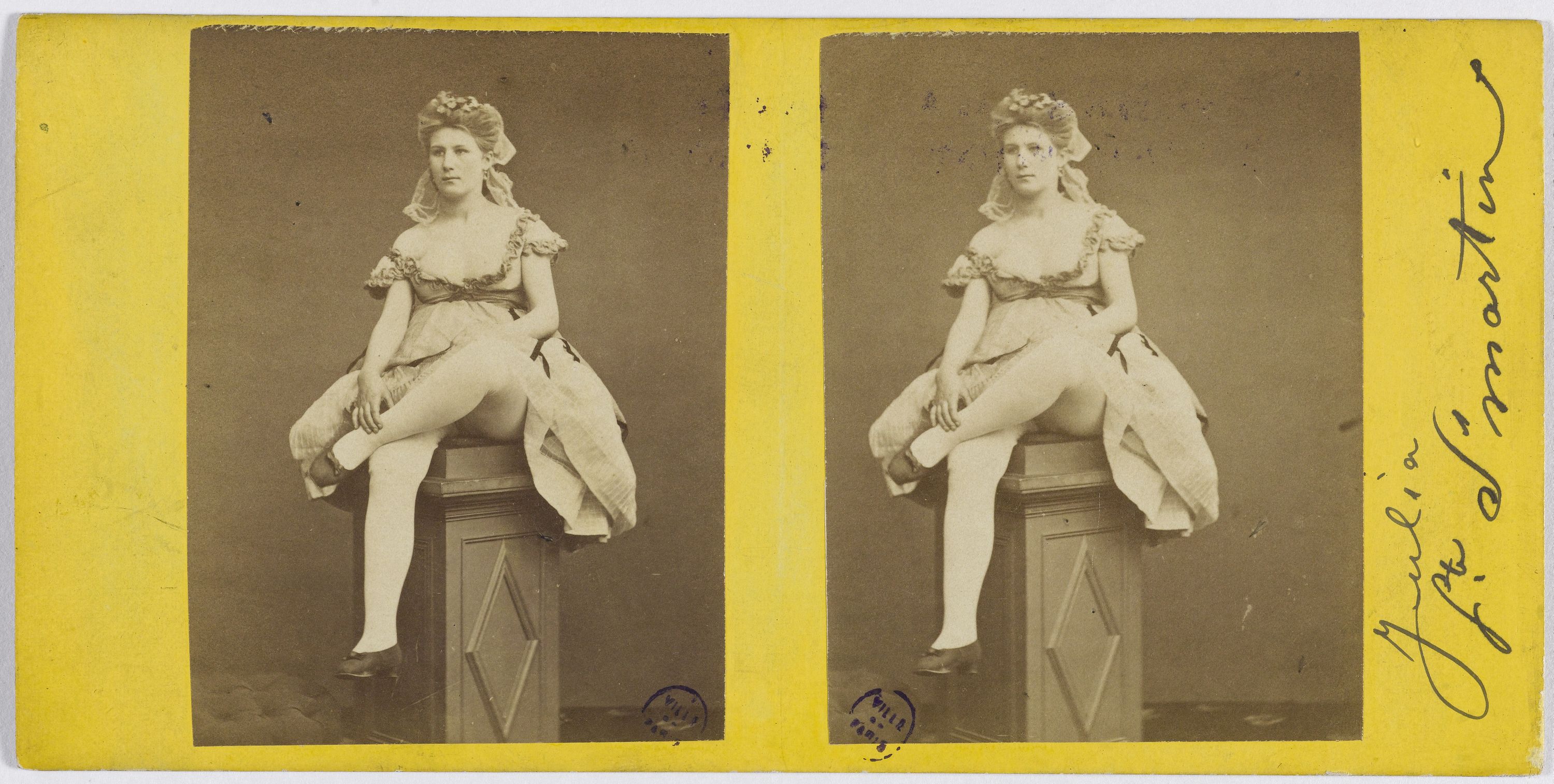 Anonyme, Portrait de Julia, actrice au théâtre Saint-Martin