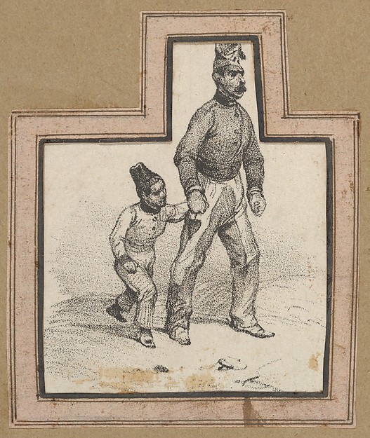 Victor Adam, Man holding hands with a boy
