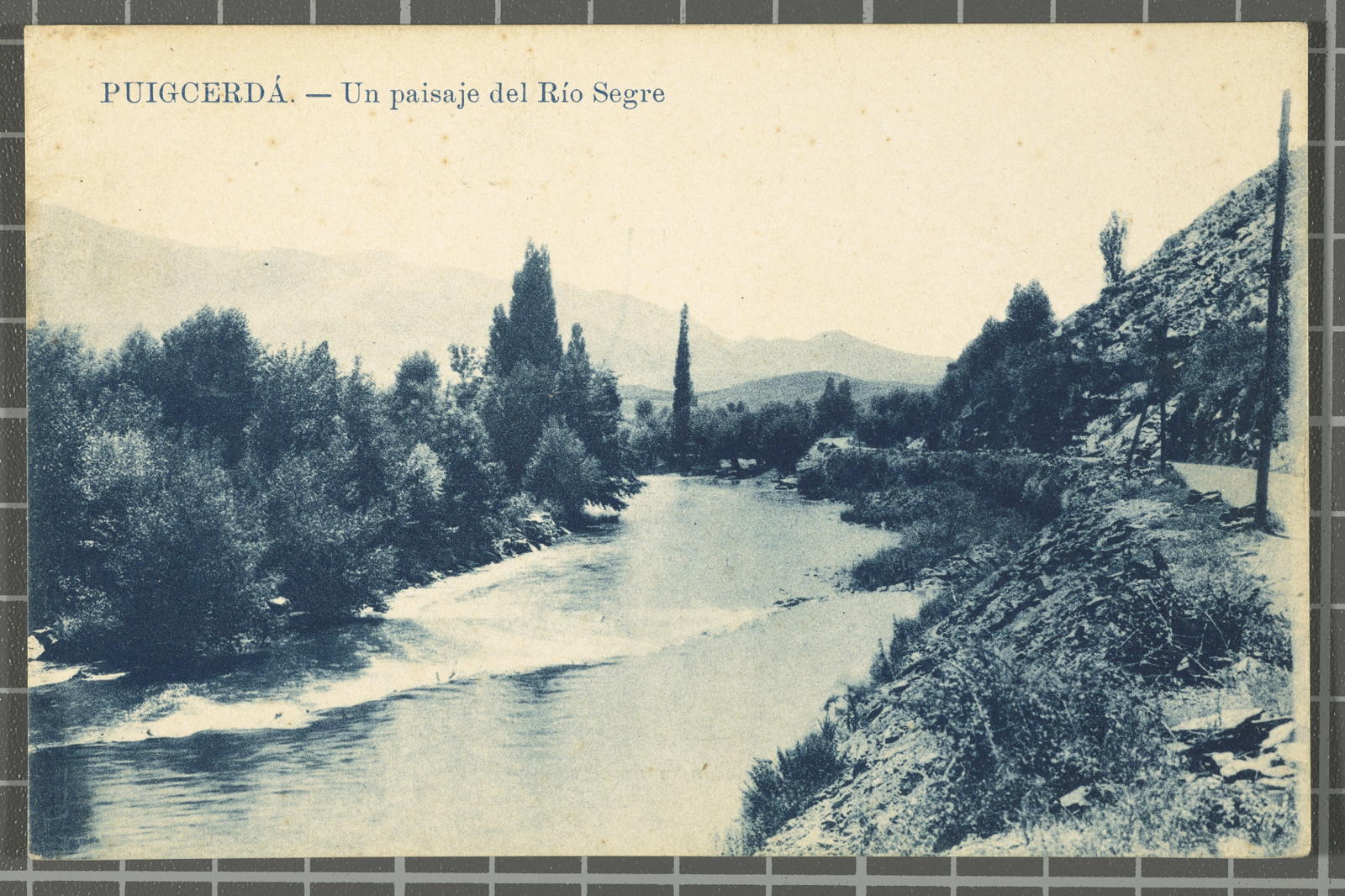 Desconegut, Puigcerda.- Un paisaje del Río Segre