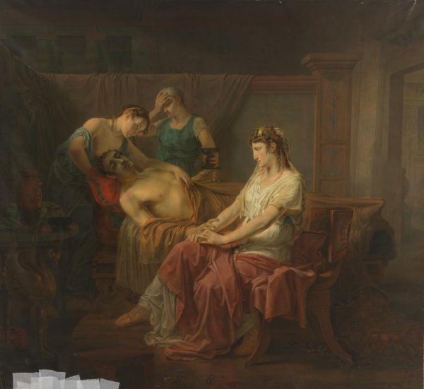 Louis Moritz, The Mortally wounded Mark Anthony with Cleopatra