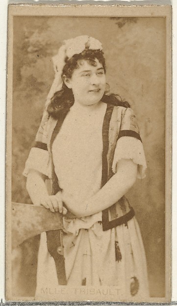 W. Duke, Sons & Co., Mlle. Thibault, from the Actors and Actresses series (N145-8) issued by Duke Sons & Co. to promote Duke Cigarettes