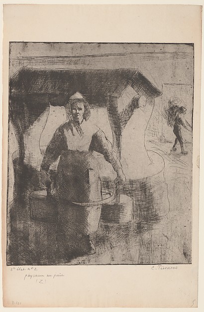 Camille Pissarro, Woman at a Well