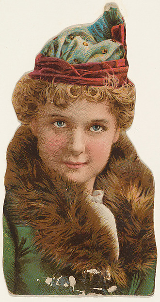 W. Duke, Sons & Co., Actress wearing bodice with fur neckline, from Stars of the Stage, Fourth Series (N132) issued by Duke Sons & Co. to promote Honest Long Cut Tobacco