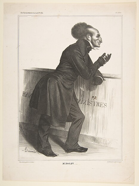Honoré Daumier, Adolphe Jollivet, published in "La Caricature"