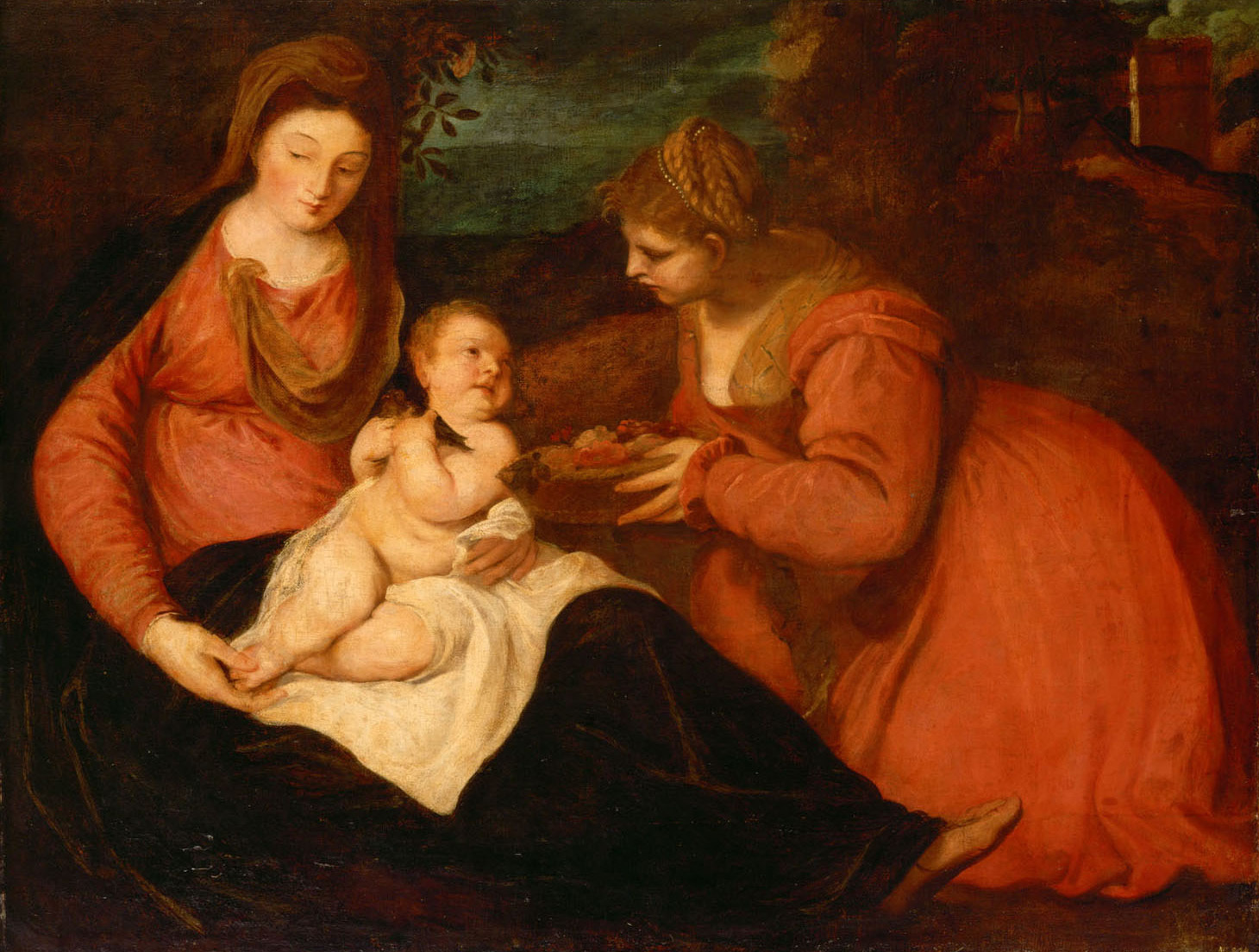 Anthony van Dyck, Madonna and Child with Saint Dorothy