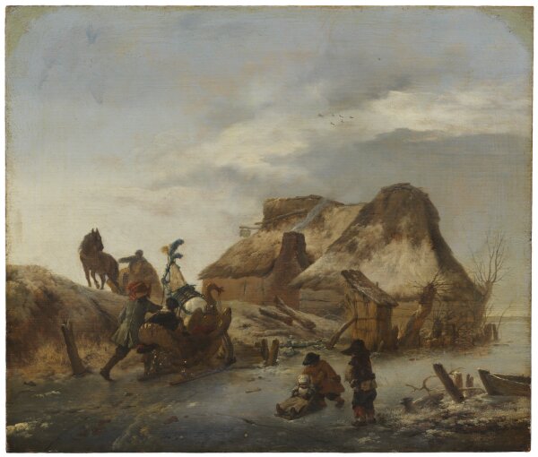 Philips Wouwerman, Herrskapssläde på isen