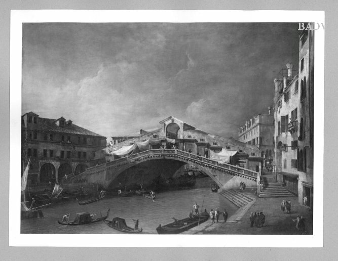 Canaletto, View of the Rialto in Venice