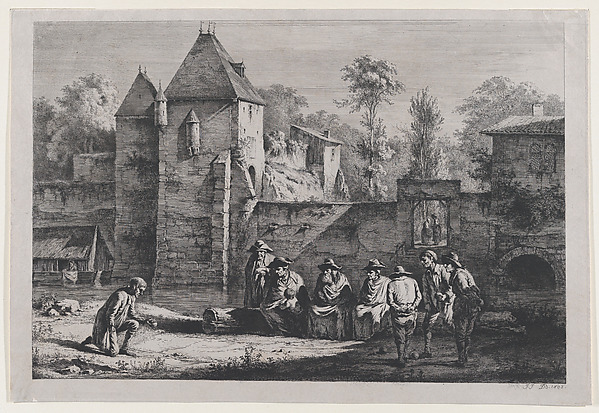 Jean Jacques de Boissieu, The Old Gate of Vaise, Lyon