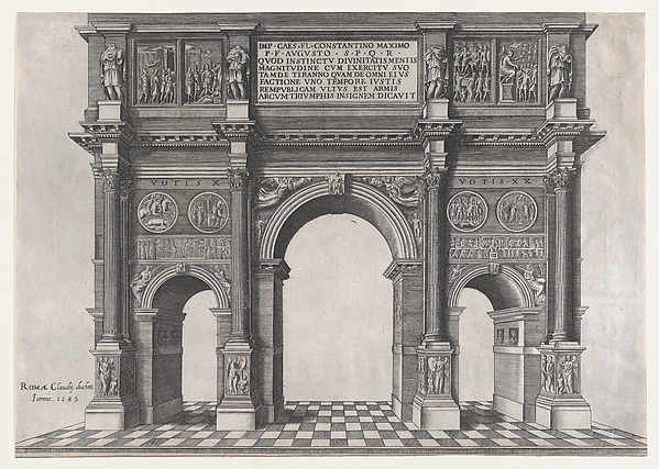 Anonymous, Arch of Constantine, from "Speculum Romanae Magnificentiae"