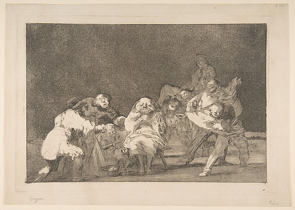 Goya (Francisco de Goya y Lucientes), 'Loyalty' from the 'Disparates' (Follies / Irrationalities)