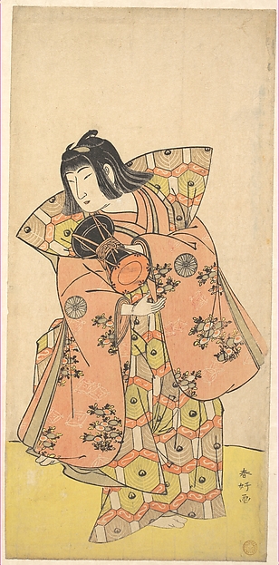 Katsukawa Shunkō, The Actor Nakamura Tomijuro as Bijomaru in the Drama "Kikujido" Shuen no Iwaya"