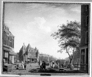 Isaac Ouwater, market square of Amsterdam