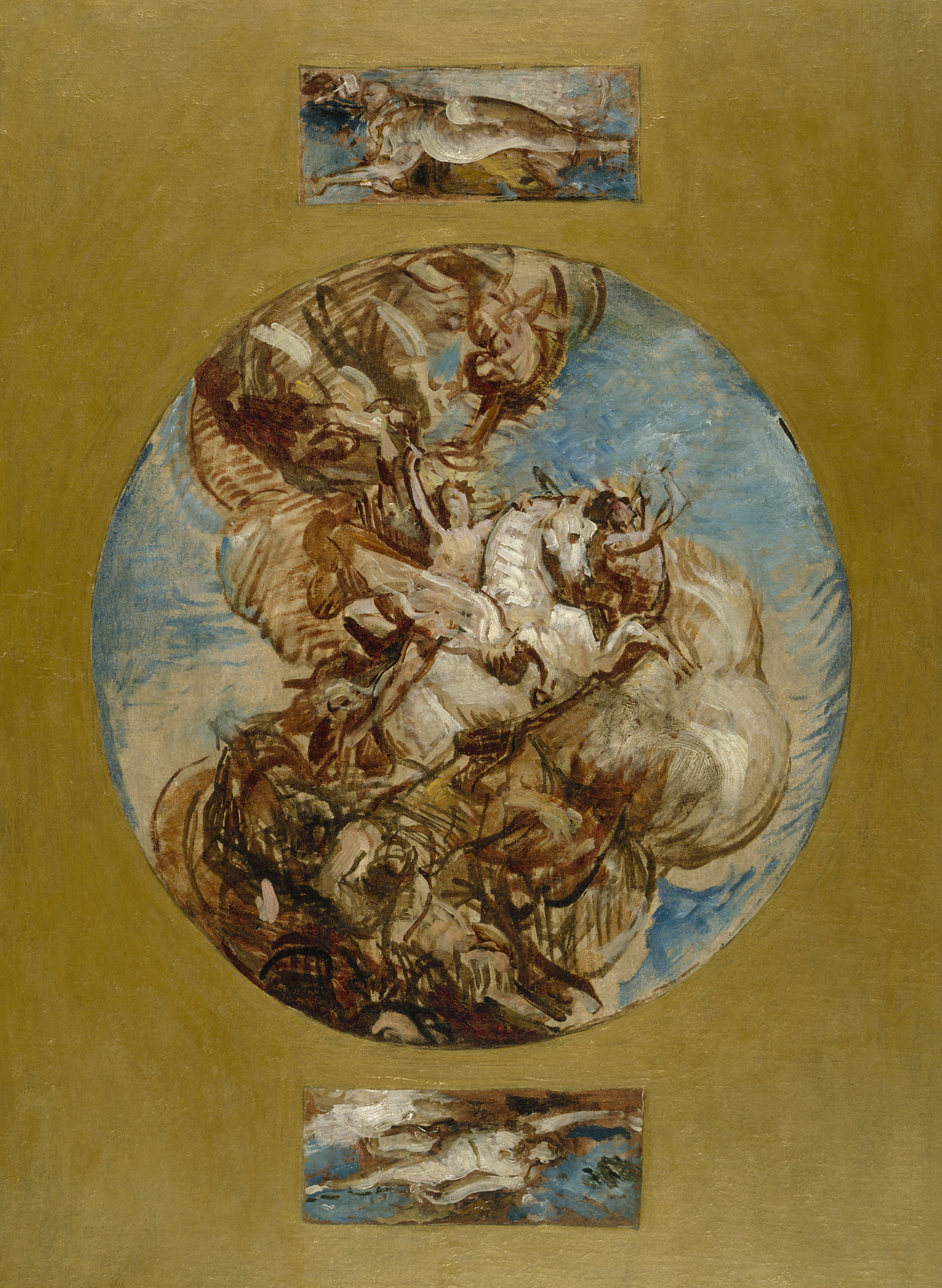 Léon Bonnat, Esquisse pour le salon des Arts à l'Hôtel de Ville de Paris : La glorification de l'Art