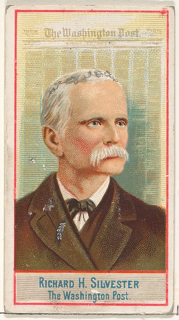 Allen & Ginter, Richard H. Silvester, The Washington Post, from the American Editors series (N1) for Allen & Ginter Cigarettes Brands