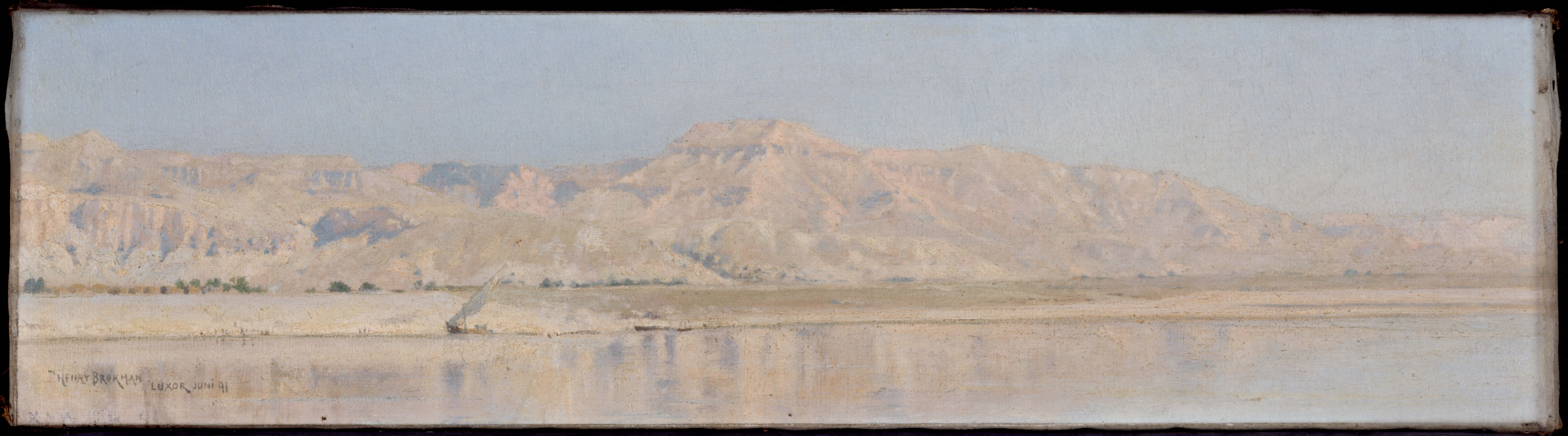 Henry Brokman, Le Nil - Louxor (Les montagnes de Thèbes)