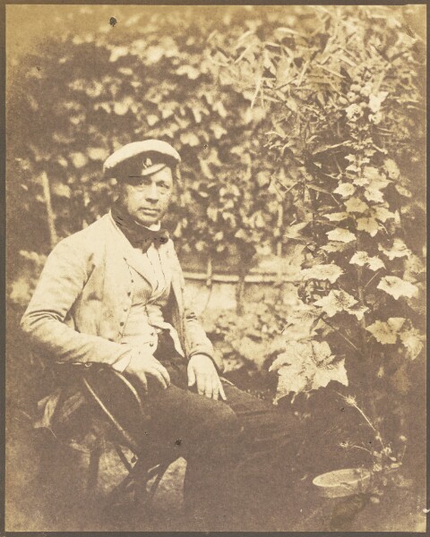 Hippolyte Bayard, [Self-Portrait in the Garden]